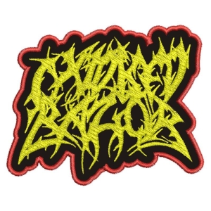 OXIDISED RAZOR - Cut Out embroidered Patch (by SMG)