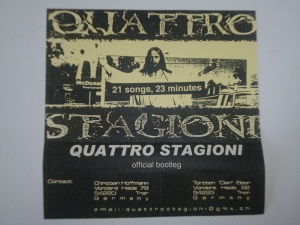 QUATTRO STAGIONI - Cassette Tape - Official Bootleg (2nd Hand)