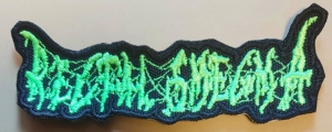 RECTAL SMEGMA - green cut-out Logo embroidered Patch (by SMG)