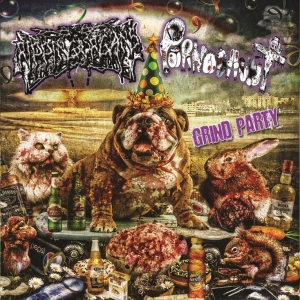 RIPPING ORGANS / PORNOCAUST - split CD - Grind Party