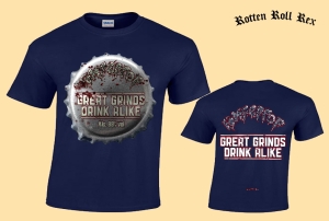 ROMPEPROP - Great Grinds Drink Alike - Cobalt Blue T-Shirt