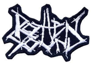 ROTTEN SOUND - Embroidered Cut-Out white Logo Patch (by SMG)