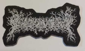 SHINDA SAIBO NO KATAMARI - Embroidered shaped Patch white Logo (by SMG)