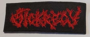 SICKRECY  - Embroidered red logo Patch  (by SMG)