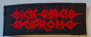 SICK SINUS SYNDROME - red Logo embroidered Patch (by SMG)