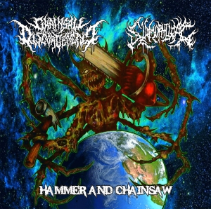 SLAMOPHILIAC / CHAINSAW DISGORGEMENT - split CD - Hammer and Chainsaw