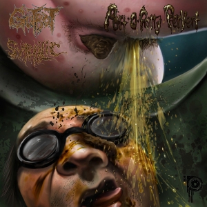 SYPHILIC / GUTROT - Cardsleeve split CD - Port - O - Potty Pervert