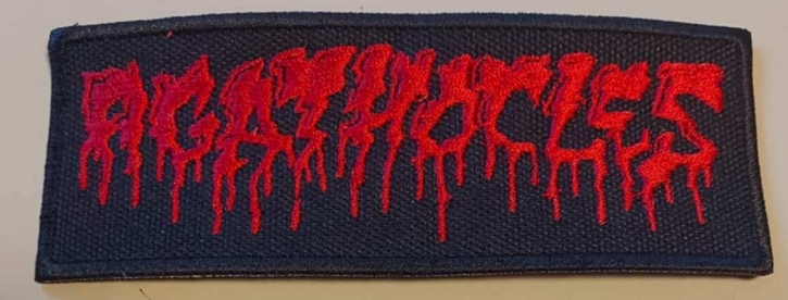 AGATHOCLES - red Logo embroidered Patch (by SMG)