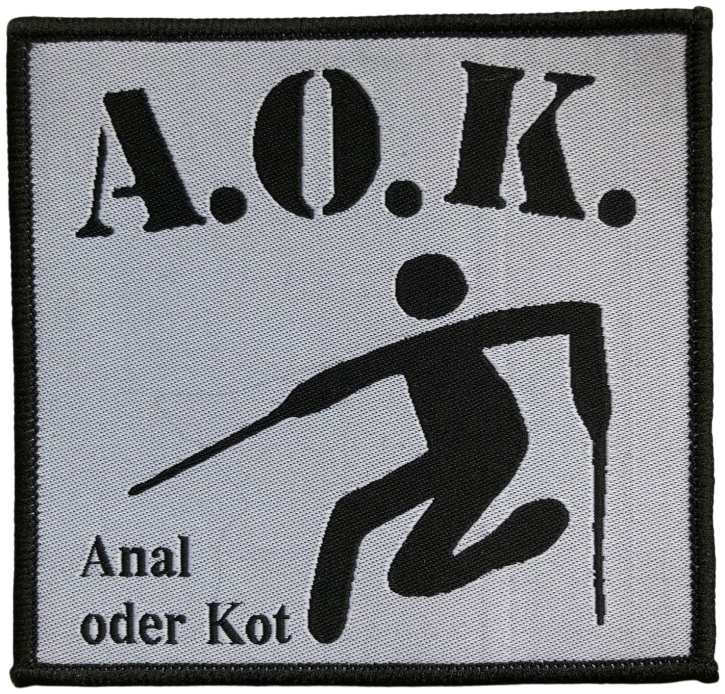 A.O.K. - Anal oder Kot - woven Patch