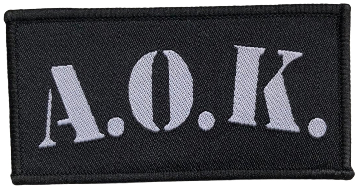 A.O.K. - small logo - woven Patch