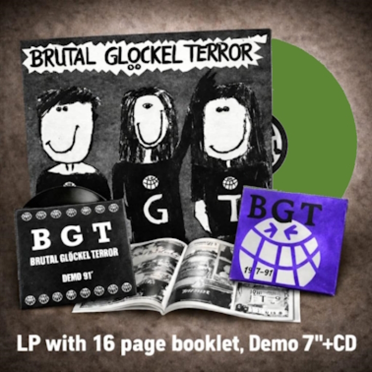 B.G.T. (Brutal Glöckel Terror) - 12'' LP + 7'' EP + CD - 1987-91 (dirty Green Vinyl)