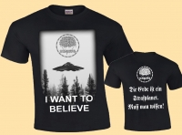 CEREBRAL ENEMA - I want to belive - T-Shirt Größe M
