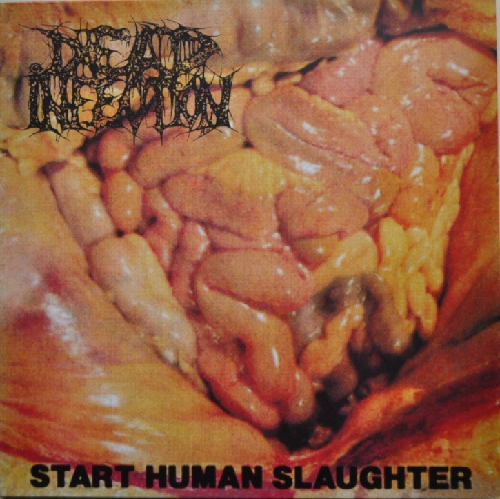 DEAD INFECTION - 12'' LP - Start Human Slaughter (Black Vinyl)