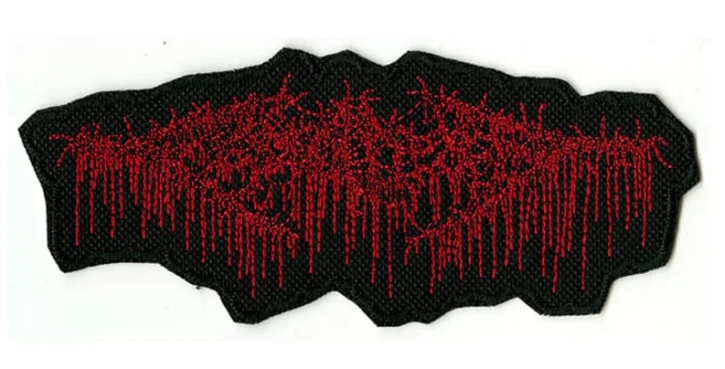 FESTERDECAY - red cut-out embroidered patch (by SMG)