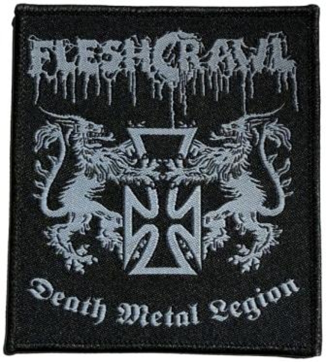 FLESHCRAWL - Death Metal Legion - woven Patch
