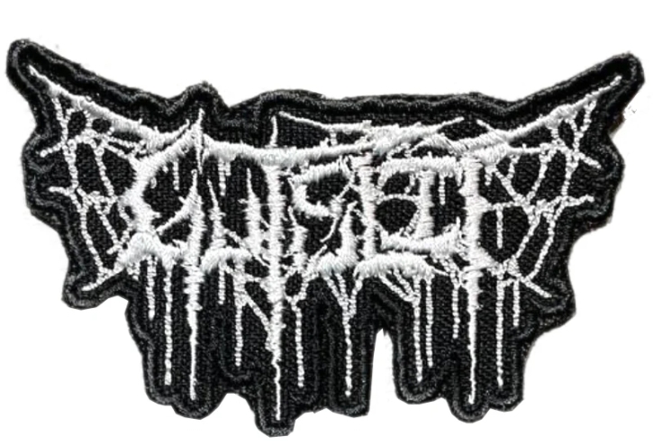 GUTSLIT - white cut-out Logo embroidered patch (by SMG)