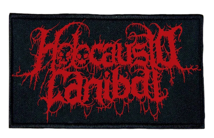 HOLOCAUSTO CANNIBAL - red  Logo embroidered patch (by SMG)