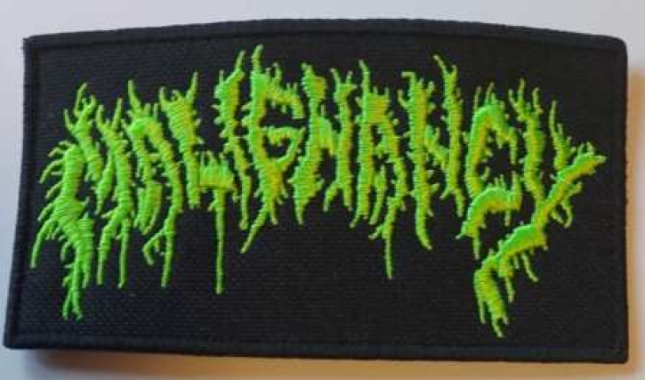 MALIGNANCY - embroidered green Logo Patch (by SMG)