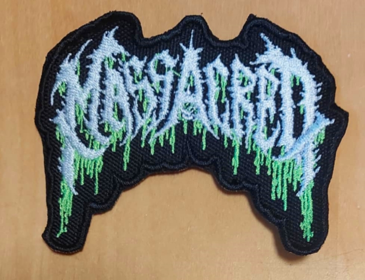 MASSACRED - cut-out Logo embroidered Patch (by SMG)