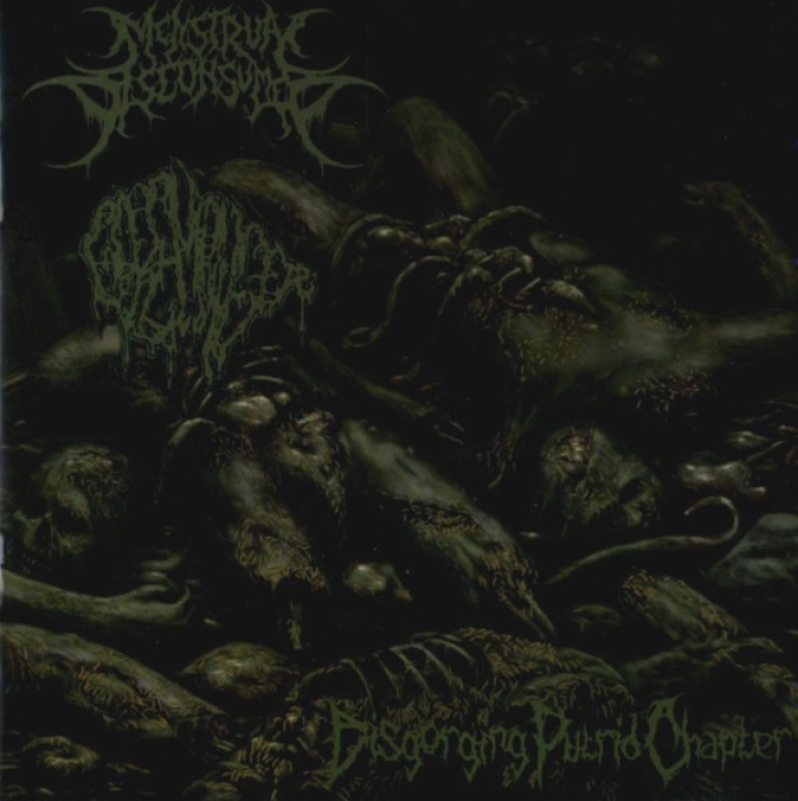 MENSTRUAL DISCONSUMED / GOREMONGER - split CD - Disgorging Putrid Chapter