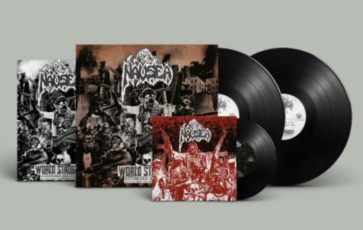 NAUSEA 12'' 2 LP + 7'' EP - World struggle - Ext. edition 1987-1992  (black Vinyl)