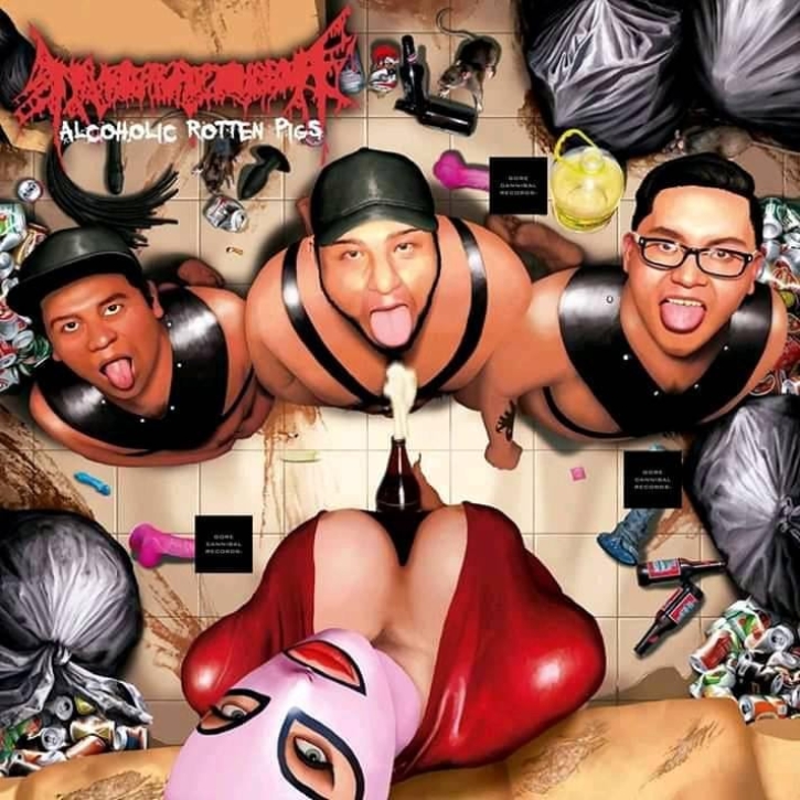 NEUROSARCADICTOVERIA - CD - Alcoholic Rotten Pigs