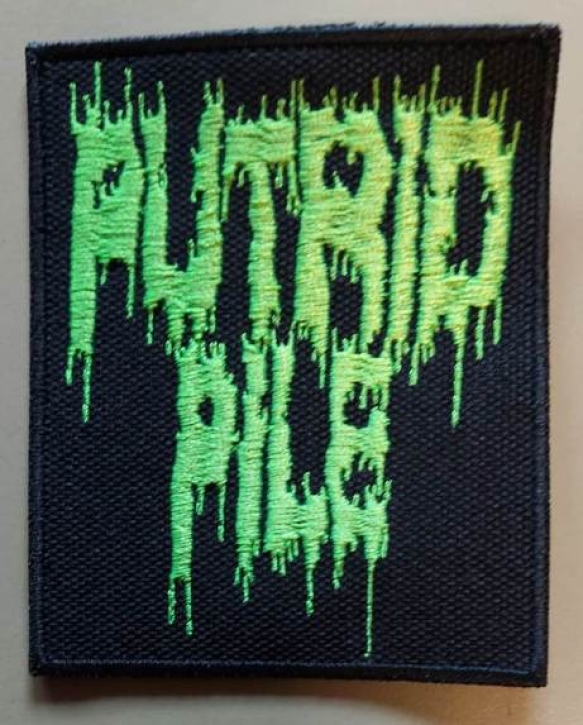 PUTRID PILE - embroidered GREEN Logo Patch (by SMG)