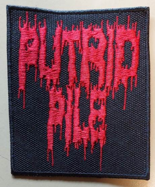 PUTRID PILE - embroidered RED Logo Patch (by SMG)