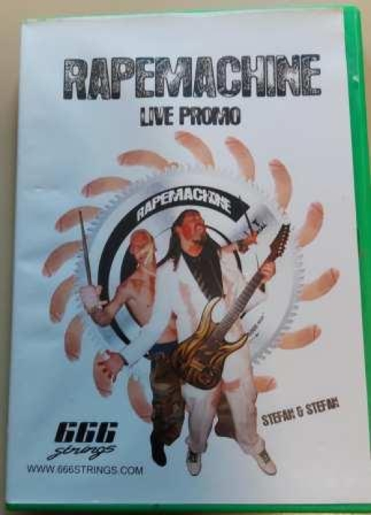 RAPEMACHINE - CDr - Live Promo (in green DVD Cover with Autographys from Stefan & Stefan)