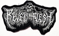 REVEL IN FLESH - shaped Logo - Embroidered Patch