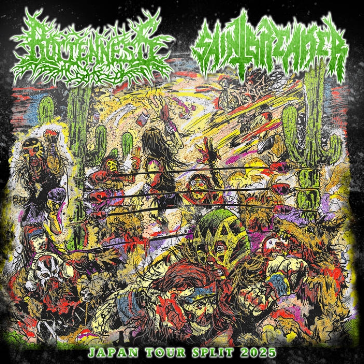 ROTTENNESS / SAINTBREAKER - split CD - Japan Tour Split 2025