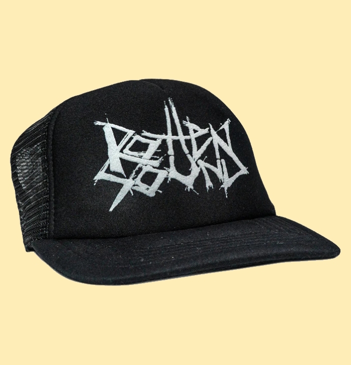 ROTTEN SOUND - gesticktes Logo - BLACK Trucker Hat