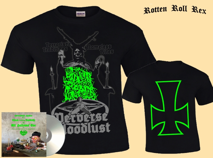 SATAN'S REVENGE ON MANKIND - CD + T-Shirt BUNDLE- Horrendous Hymns For A Black Fucking Sabbath On All Hallows' Eve
