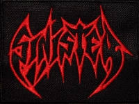 SINISTER - red Logo - embroidered patch