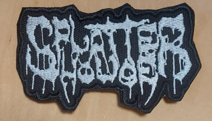 SPLATTERHOUSE - white cut-out Logo embroidered Patch (by SMG)
