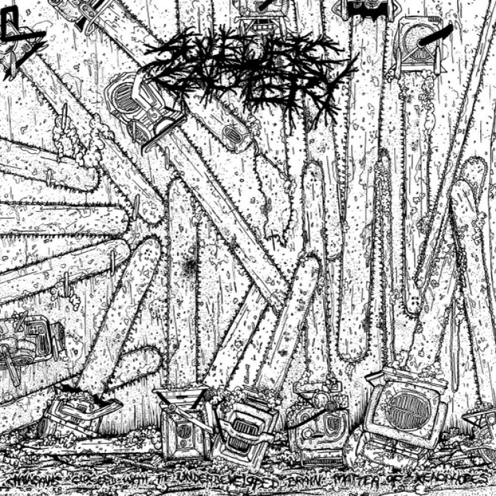 SULFURIC CAUTERY - 12'' LP - Chainsaws Clogged With The Underdeveloped Brain Matter Of Xenophobes