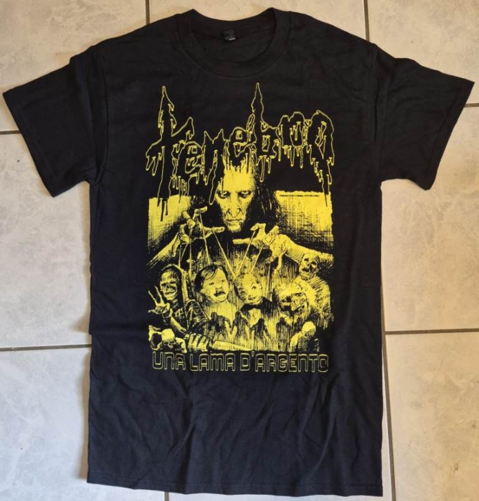 TENEBRO - yellow print - T-Shirt Größe S