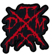 TXDM (TEXAS DEATH METAL) embroidered cutted RED logo Patch