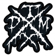 TXDM (TEXAS DEATH METAL) embroidered cutted WHITE logo Patch