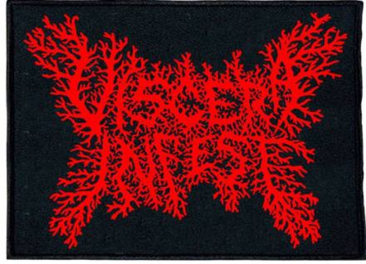 VISCERA INFEST - embroidered red Logo Patch (by SMG)