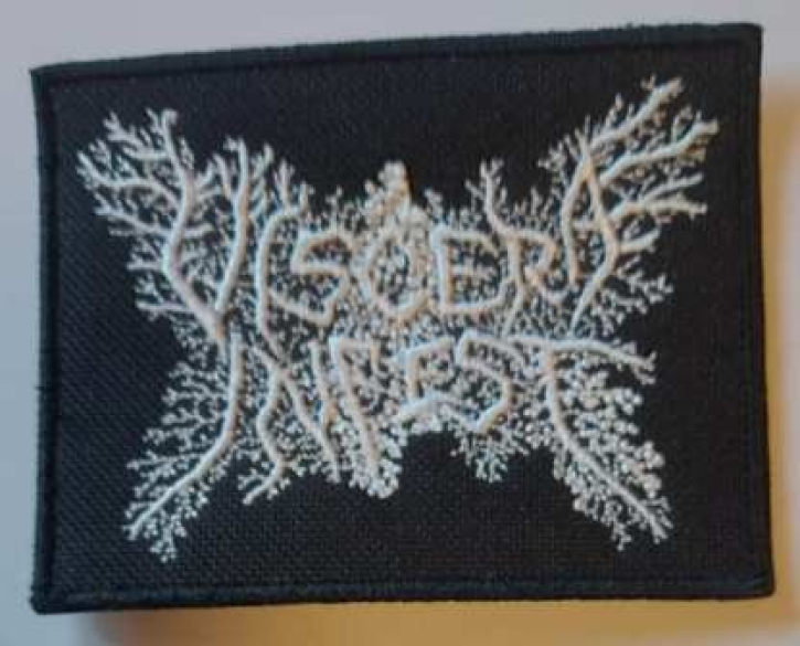 VISCERA INFEST - embroidered white Logo Patch (by SMG)