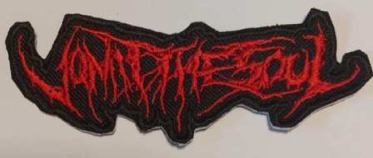 VOMIT THE SOUL - Embroidered shaped Patch red Logo (by SMG)
