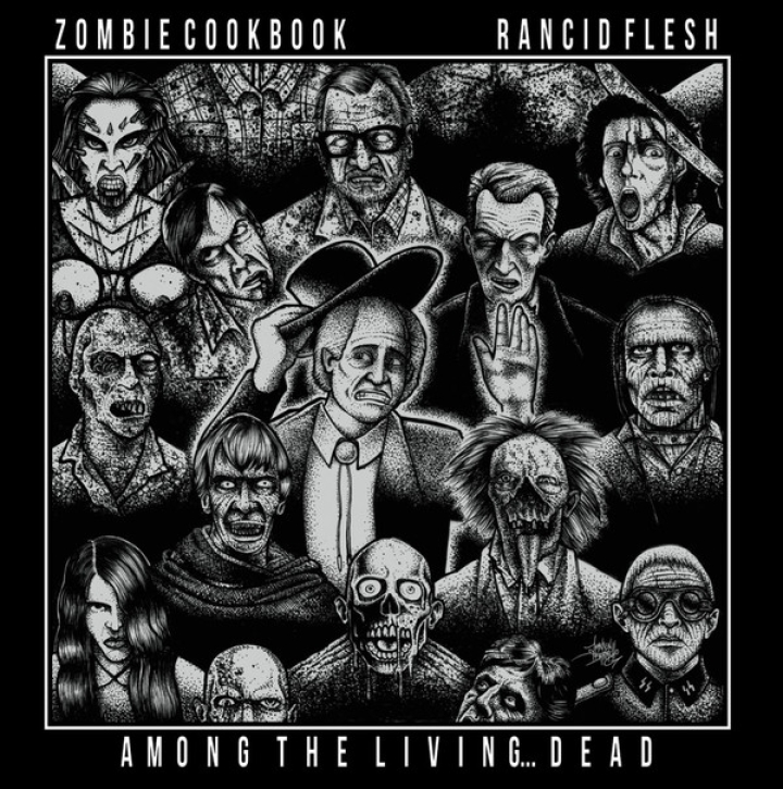 ZOMBIE COOKBOOK / RANCID FLESH -7" EP- Among The Living... Dead