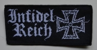 INFIDEL REICH - white Logo - woven patch