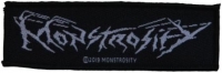 MONSTROSITY - white Logo - woven patch