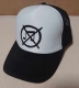 ANTI-MUSIC - printed Logo - Wihte-Black Trucker Hat