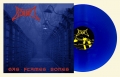 BLOOD - 12'' LP - Gas Flames Bones (clear blue, white splattered Vinyl)