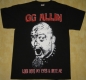 GG ALLIN - Look Into My Eyes - T-Shirt size XL