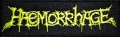 HAEMORRHAGE - yellow Logo - embroidered Patch