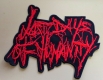 LAST DAYS OF HUMANITY - Cut-Out Logo - large embroidered Patch